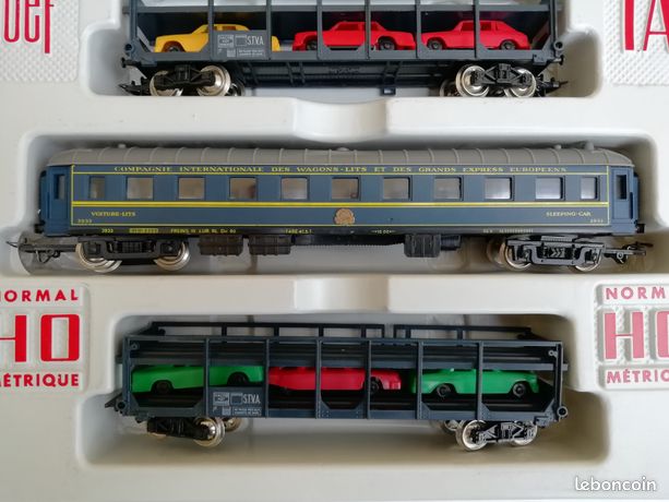 COFFRET TRAIN AUTO-COUCHETTE COMPOSÉ DE 1 X WR SNCB EX CIWL + 1