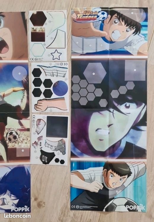 Poster Panoramique à Stickers Captain Tsubasa Poppik N°2 - Édition McDonald's 2021, Neuf