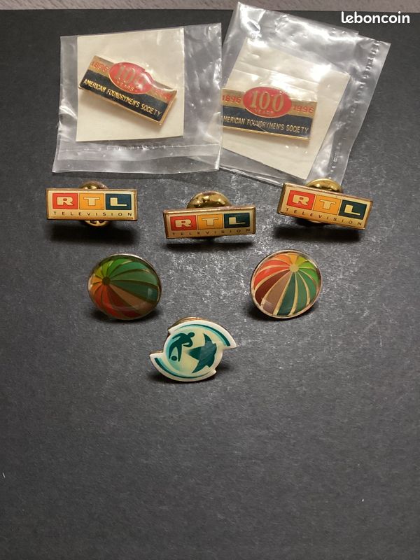 Pin's Vintage 'Mire TV' En Acier - Fantaisie Rétro, Parfait Pour Collectionneurs
