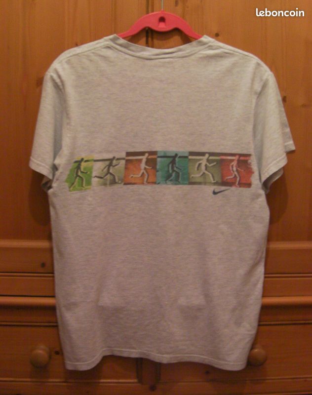 Tee-shirt gris marque NIKE - Taille 40 (image 3)
