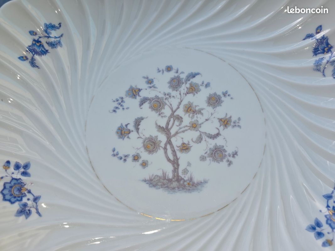 Plat creux série Arbre de Vie porcelaine vintage Haviland Limoges (image 2)