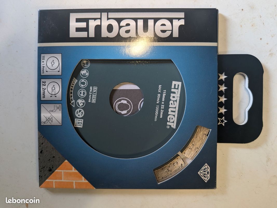 Disque diamant 115 mm coupe brique (image 1)