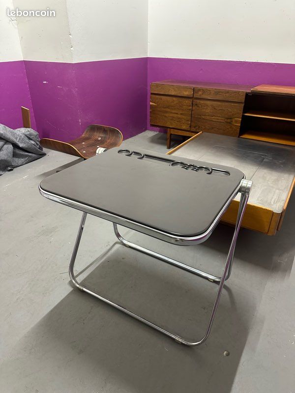 Bureau Pliant Platone noir par Giancarlo Piretti pour Anonima Castelli 70 (image 2)
