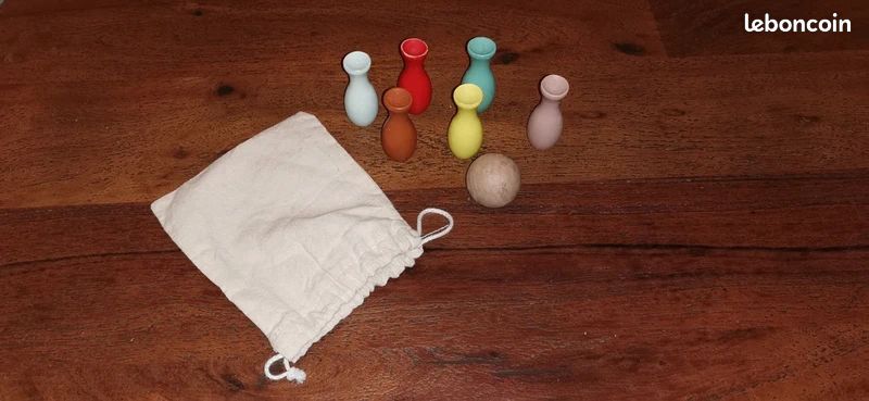 Mini jeu de quilles en bois (image 1)