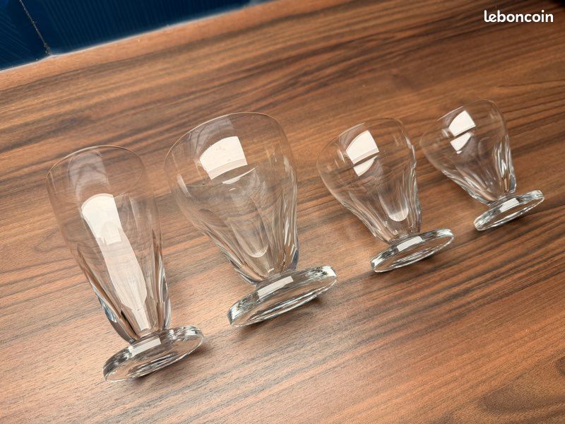 Lot De 5 Flûtes à Champagne En Verre Cristallin – Style Art Déco étoilé, Vintage Et Bohème