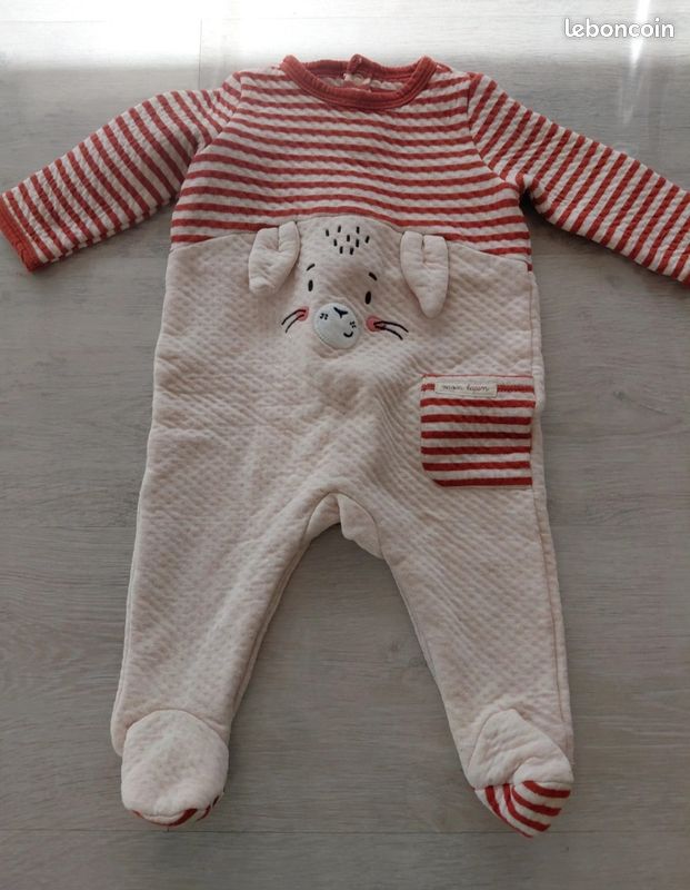 Pyjama 6 mois lapin sergent major (image 1)