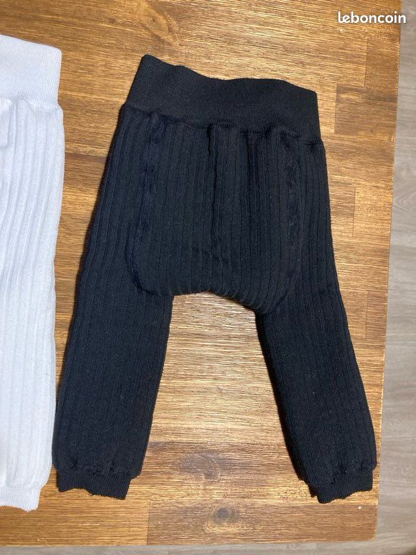 Lot de 2 leggings molletonnés bébé - 6 mois (image 5)