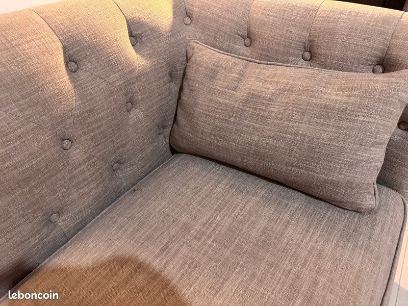 Canapé gris (image 3)