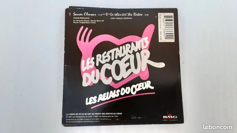 Lot de 5 cd singles les enfoirés (image 3)
