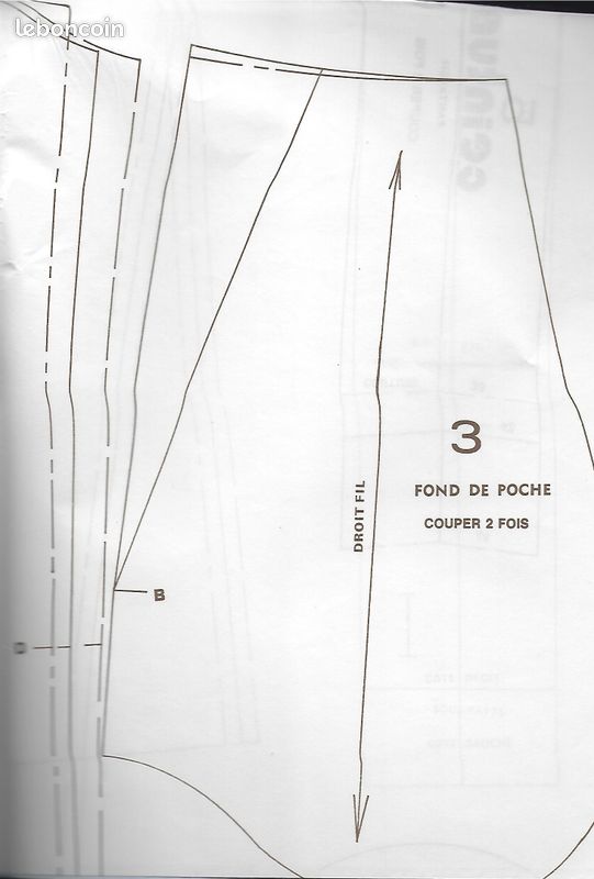 Patron de couture alpha aiguilles une veste grande taille 42.44.46 (image 3)