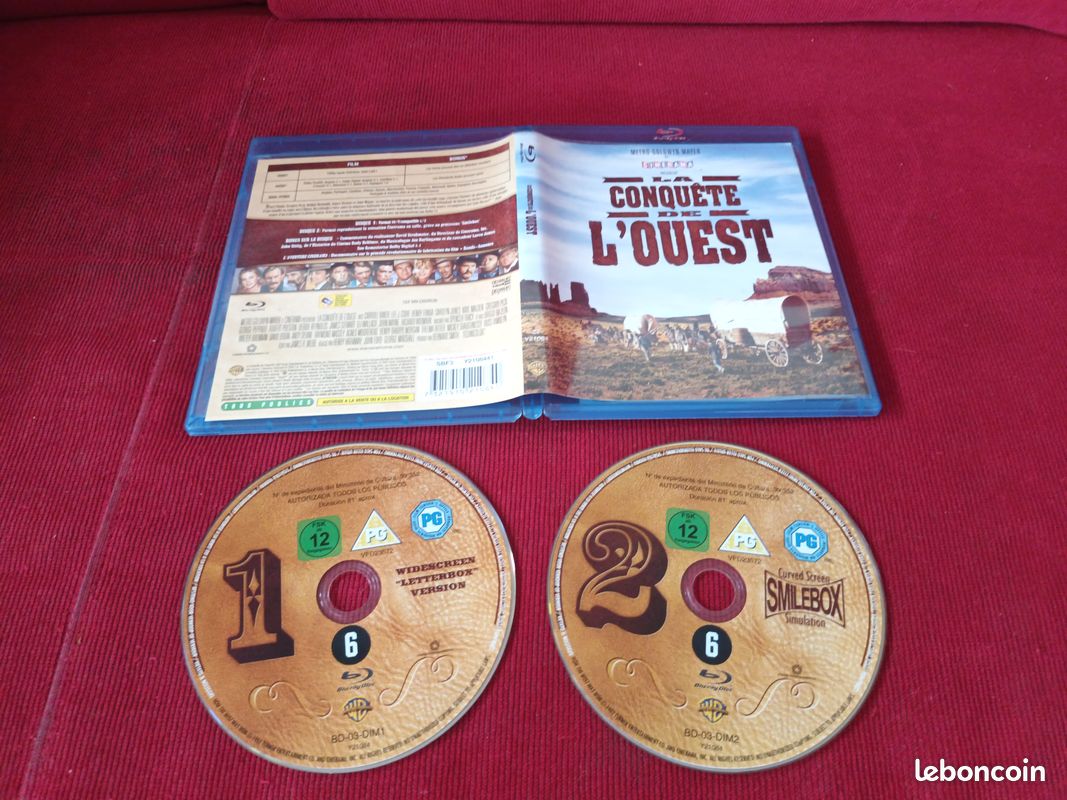 Bluray " la conquete de l ouest" 2 dvd (image 1)