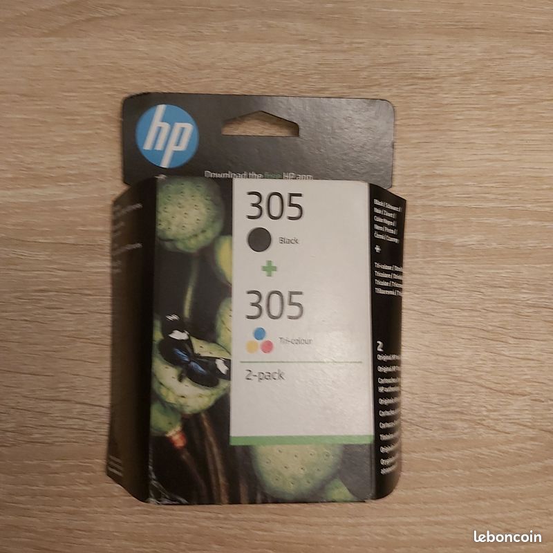 HP 305 Cartouche d'encre Noir + 3 couleurs (6ZD17AE) Multipack