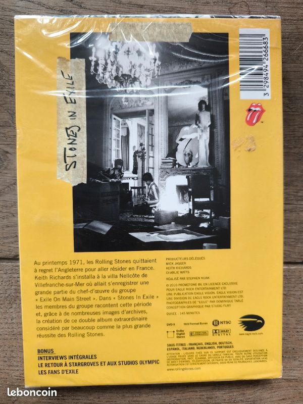 1 DVD coffret The Rolling Stones -Stones in exile Neuf sous blister (image 2)