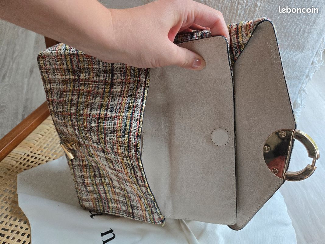 Sandro Brown Sac Yza Sandro Tweed Rouge Sac 2025 Sac Yza