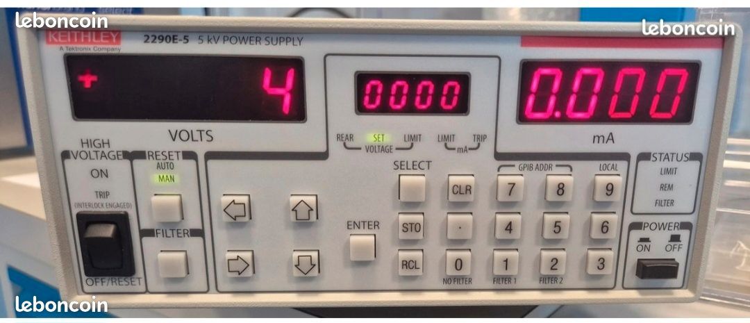Keithley 2290E-5 Alimentation Haute tension DC Alimentation de laboratoire, Haute Tension DC, 5kV (image 1)