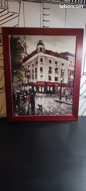 Deux superbes tableaux couple d'amoureux reproductions de Brent Heighton Welcome embrace et Étreinte romantique (image 2)