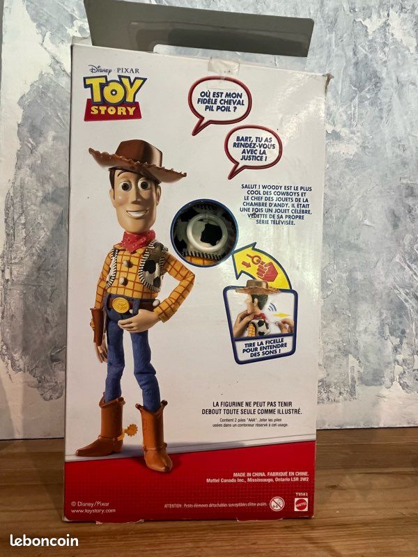 Woody Toy Story l'original avec sa boîte Jeux Jouets
