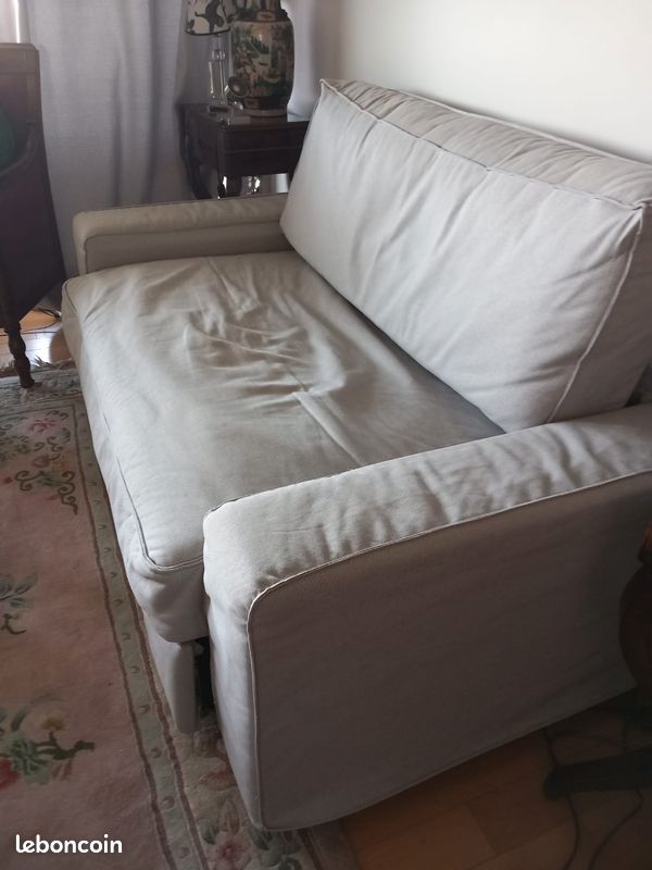 Urgent Canapé convertible gris deux places Ikea (image 2)