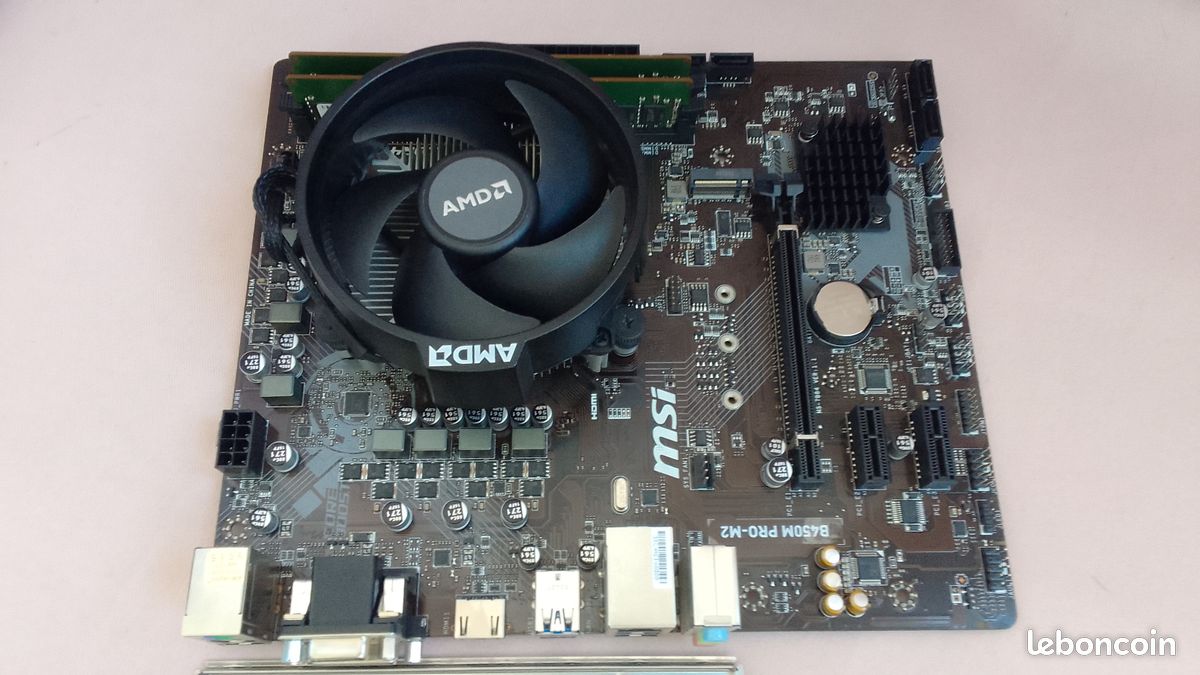 Kit Carte mère processeur Ryzen 2200G RAM DDR4 16 Go Ordinateurs