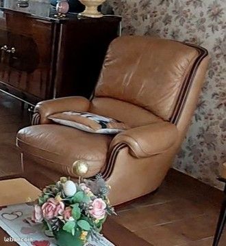 Fauteuil en cuir (image 1)