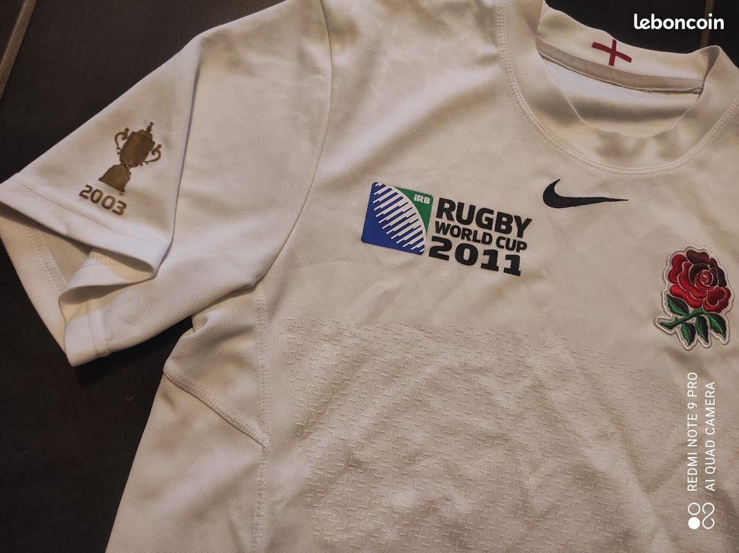 Maillot De Rugby Angleterre 2011/2012 Nike Taille XL - Dédicacé