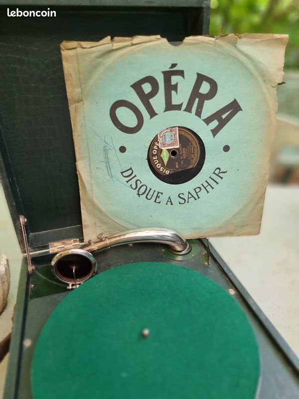 Ancien Phonographe Pathé à manivelle (image 6)