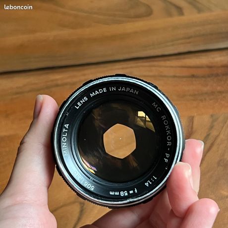 Objectif Minolta ROKKOR 58 Mm – Ancien Objectif Zoom Argentique Très Bon état