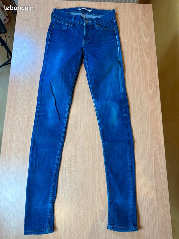 Jeans Levi's Femme Noir W27 L30 | 710 Super Skinny | Taille 36 | Très Bon État GLP1683 - Vêtements