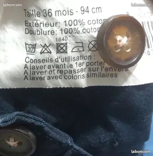 Pantalon bleu đ§ 3 ans (image 4)