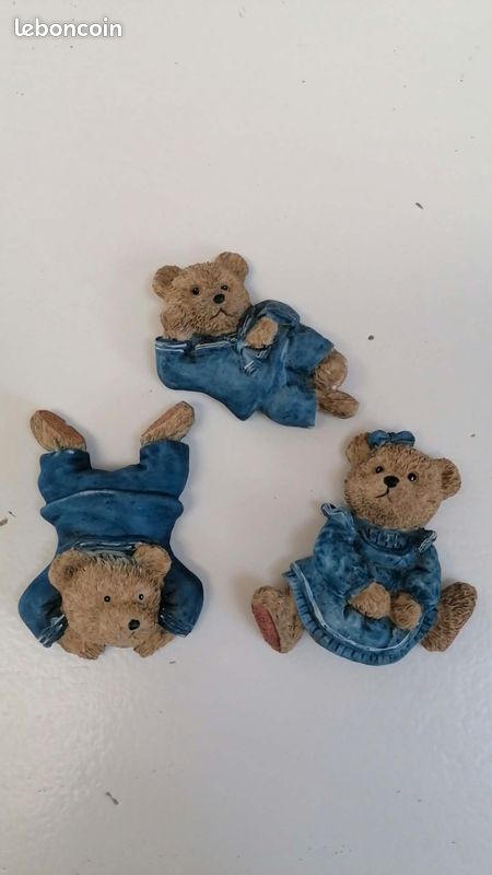 CASA - 3 MAGNETS - OURS BLEU - Neuf (image 1)