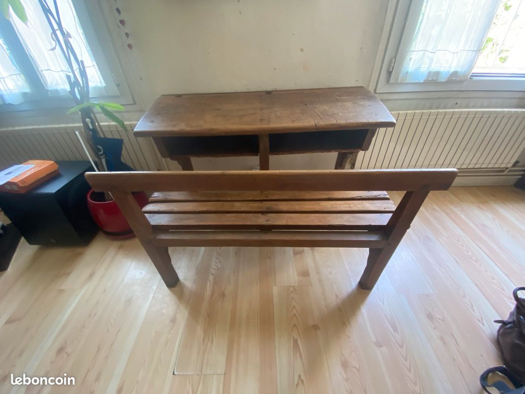 Bureau écolier bois 110x70x73 (image 2)