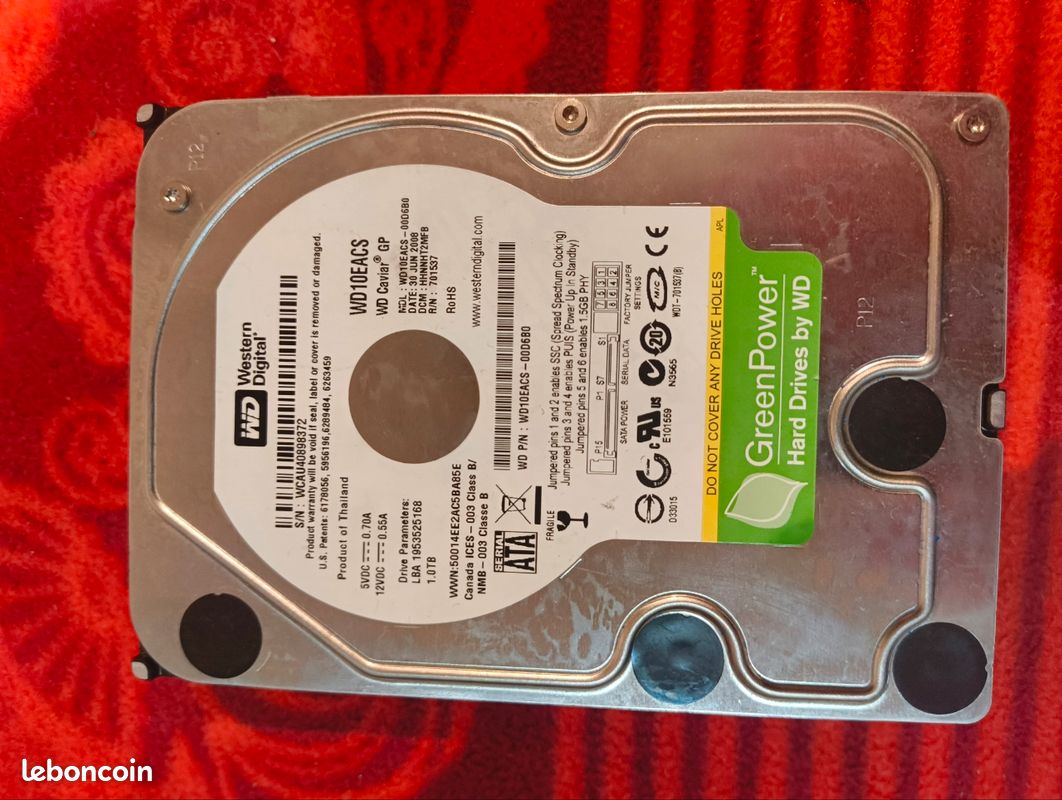 Achat DISQUE DUR INTERNE WD BLUE WD10JPVX 1TB d'occasion Achat DISQUE DUR INTERNE WD BLUE WD10JPVX 1TB d'occasion