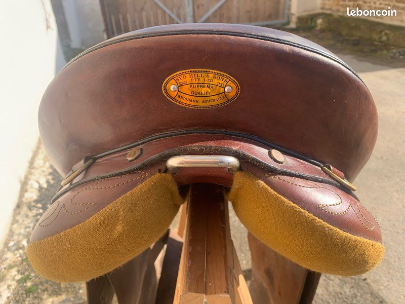 Selle Australienne Crossover 14 Pouces – Cuir Marron, Trail/randonnée, Occasion