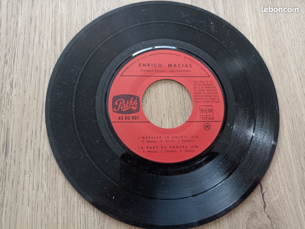 Disques vinyle 45-tours Enrico Macias (image 3)