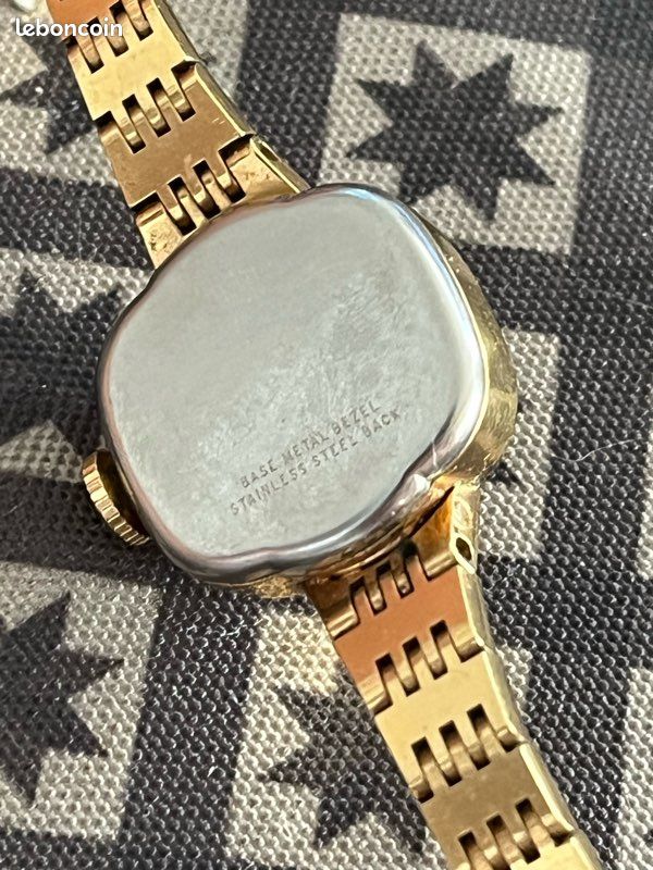 Montre Homatic Femme Mécanique Des Années 1960 - Boîtier Or 18K, Poinçon Tête D'aigle, Occasion
