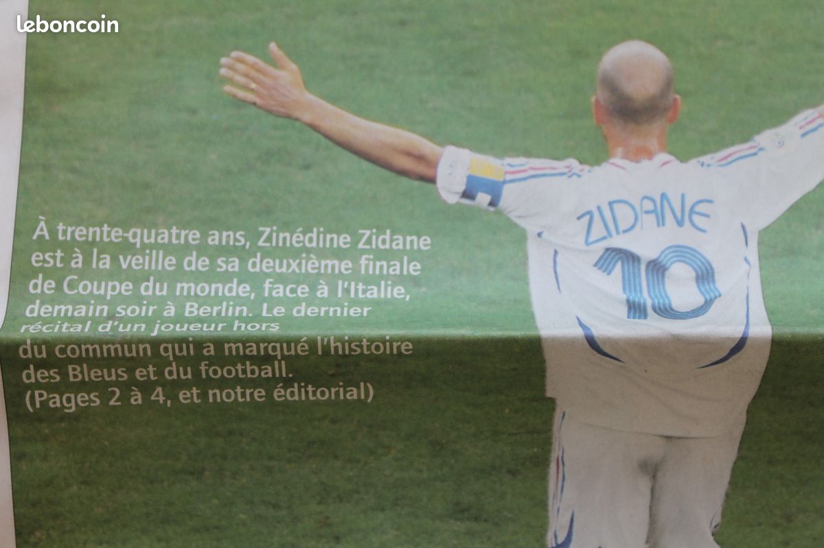 L'Equipe du 8/7/2006 - Coupe du Monde 2006 - Zizou - L'Ange Bleu - 2ème Finale - Agassi - Amélie Mauresmo - Brahim Asloum - McEwen (image 2)
