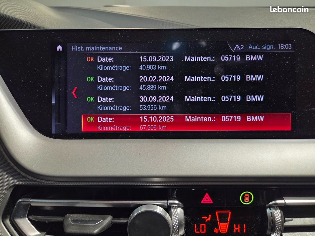 Bmw serie 1 (f40) 118d business 150ch automatique 08/07/2020 70250km (image 10)