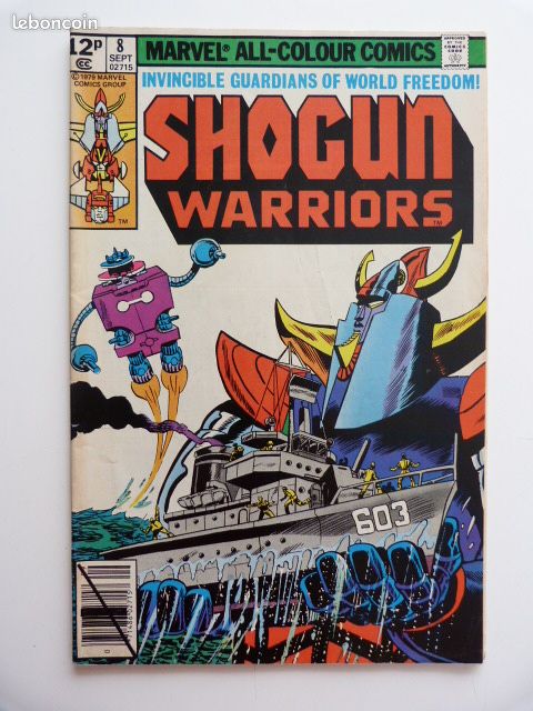 Marvel Comics Shogun Warriors #8 septembre 1979 super robots mécha (image 1)
