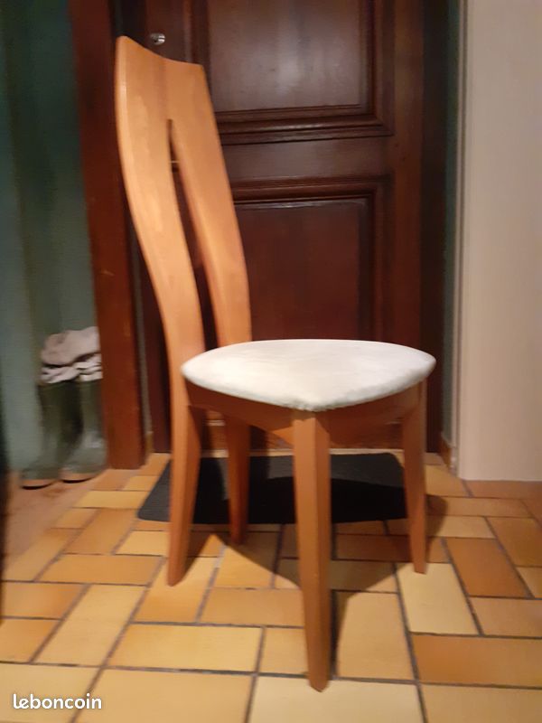 Chaise orme, assise alcantara (image 1)