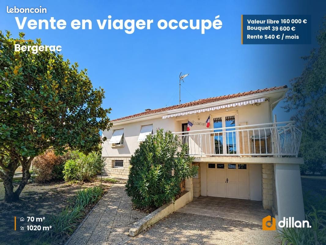 Maison 4 pièces 70 m² · à Bergerac · 70 m² · 39 600 €