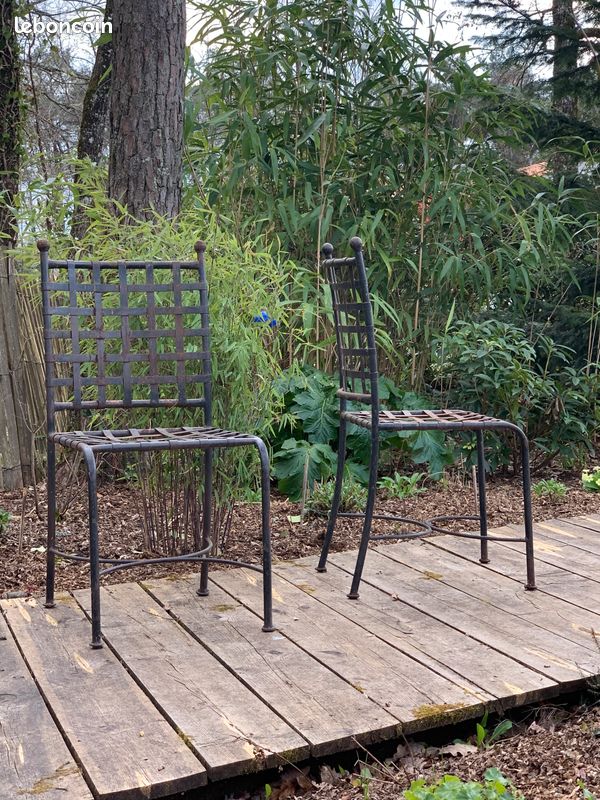 Vente chaises fer forgé (image 1)