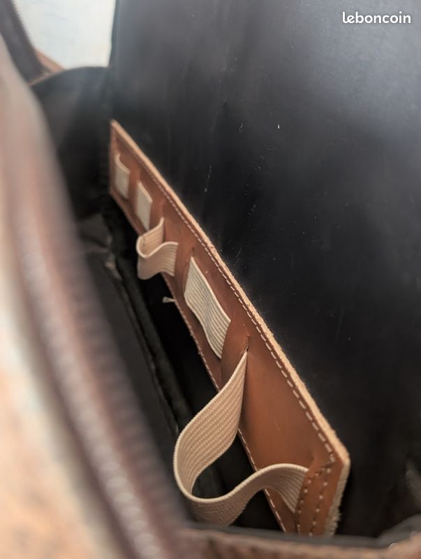 Sac vanity cuir marron (image 4)