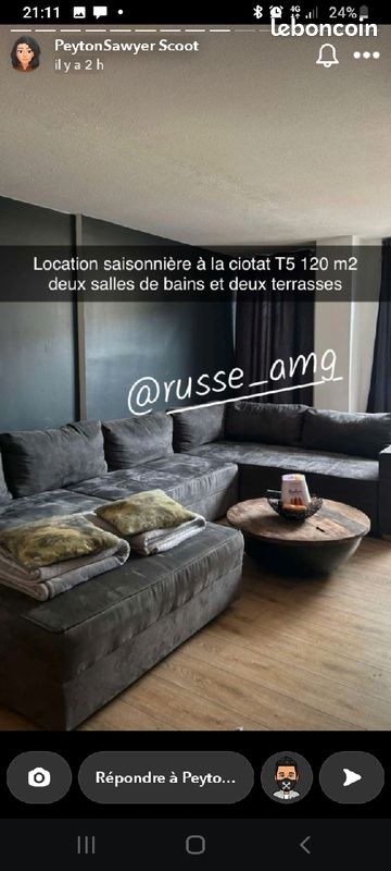 Location appartement a la Ciotat a moin d'un kilomètre des plages 4 chambres 10couchages (image 5)