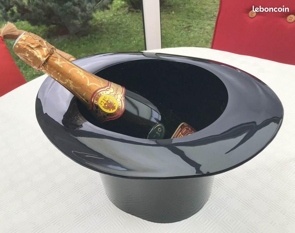 Seau à Champagne RARE - Chapeau Haut De Forme - PETIT-CAMUSAT France