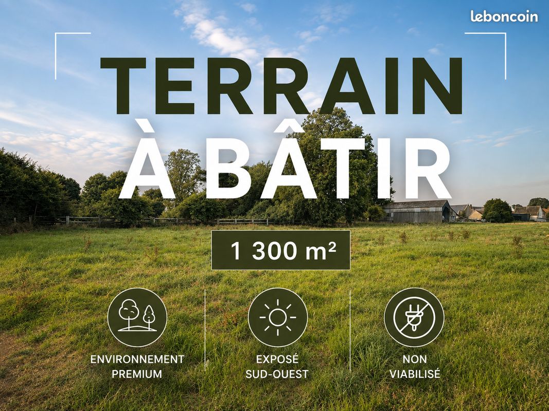 Terrain 1309 m² · à Creully sur Seulles · 1 309 m² · 99 000 €