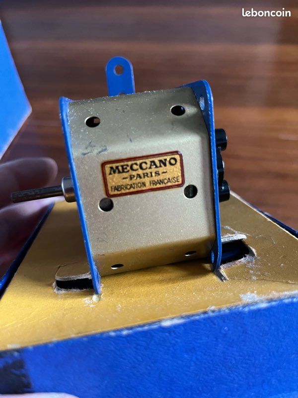 Moteur Ancien Meccano 151-2 – Construction Métal, Jouet Mécanique Vintage Fabriqué En France