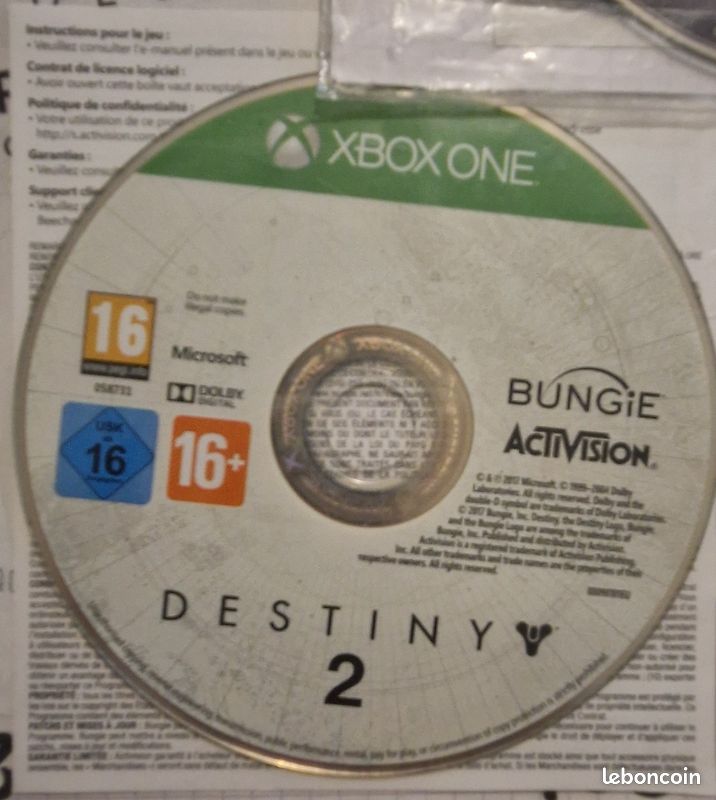 Destiny 1 & 2 Evolve Xbox One sans boites (image 4)