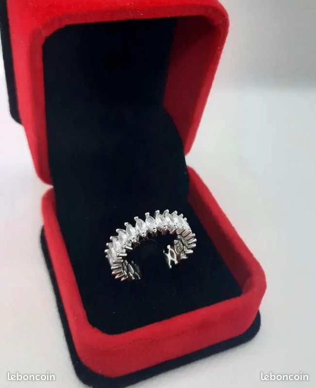Bague Vague en Argent 925, Bague Vague pour Femme