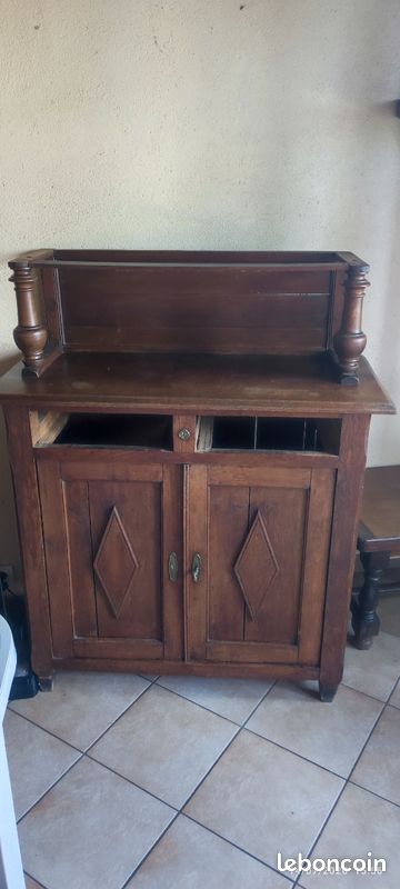 Buffet Vaisselier ancien 2 corps merisier (image 9)