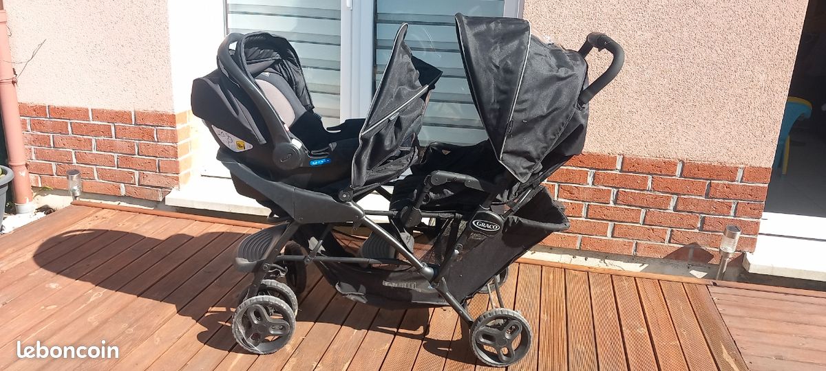 Graco Stadium Duo Habillage De Pluie Poussette Double Graco